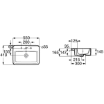 Roca A32747P00C Gap 半掛面盆